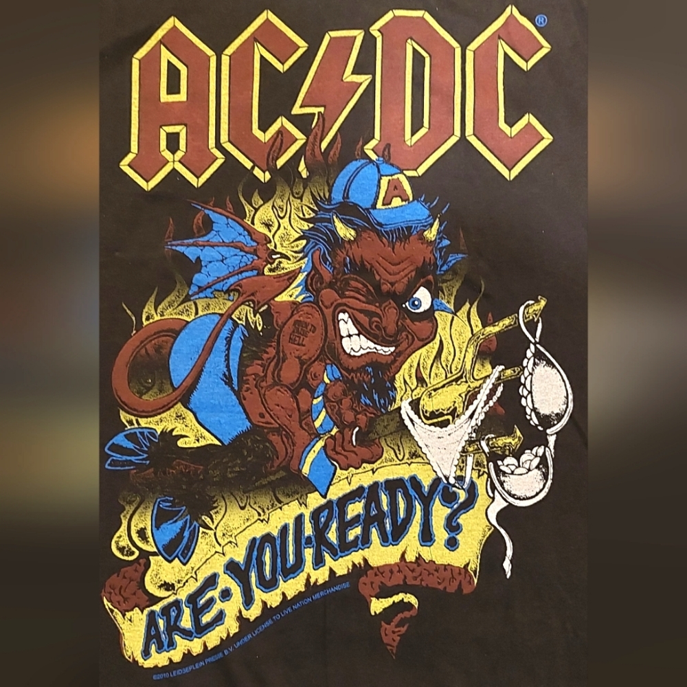 🎉Host pick🎉 AC/DC Men's Black Short Sleeved Graphic Band T-shirt NWT Size S - Picture 2 of 6